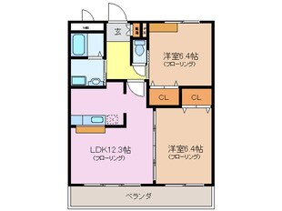 ローズガーデンアヴニールの物件間取画像